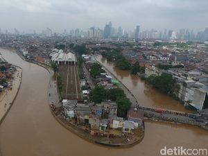 Potret Banjir Kampung Melayu dari Udara Pagi Tadi