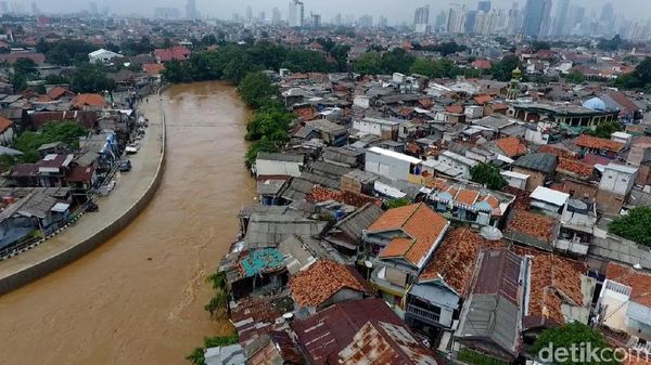 Penampakan Banjir di Kebon Pala Dilihat dari Udara