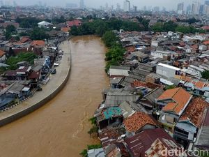 Penampakan Banjir di Kebon Pala Dilihat dari Udara Penampakan Banjir di Kebon Pala Dilihat dari Udara