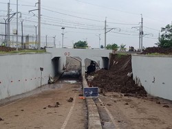 Polisi: Ada Keretakan di Underpass Jalur Kereta Bandara Soetta