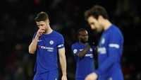 Chelsea sudah mengalami dua kekalahan beruntun. Sebelumnya mereka dilumat Bournemouth 0-3. (David Klein/Reuters)