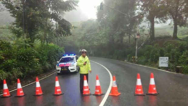 Longsor di Puncak, Lalu Lintas Hanya Sampai Taman Safari