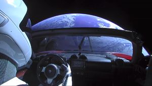 Penampakan Bumi Bulat Saat Starman Berkelana ke Mars