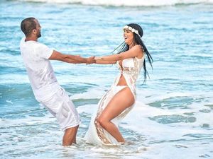 Foto: Kemesraan Lucas Moura & Larissa Saad Saat Liburan