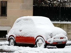 Salju Lebat Kubur Prefektur Fukui Jepang