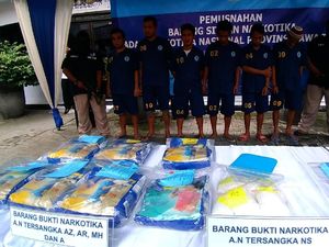 BNNP Jatim Musnahkan 8 Kg Sabu Senilai Rp 10 Miliar