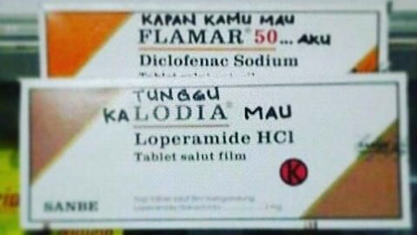 10 Pelesetan Nama Obat, Bikin Galau dan Dijamin Ngakak! (2)