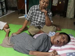 Bantuan Mengalir untuk Yudo yang Selama 34 Tahun Hanya Terbaring