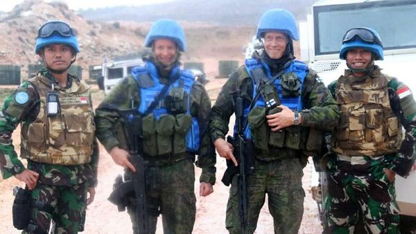 Pasukan Garuda Indobatt Latihan Bersama Tentara Asing Dari Berbagai Negara