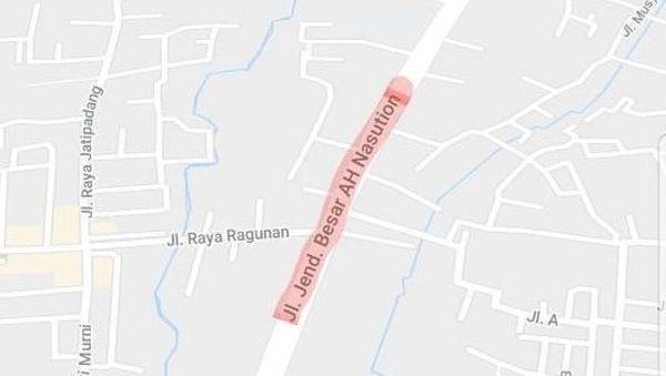 Lho! Jl Warung Buncit Sudah Jadi Jl AH Nasution di Peta Online