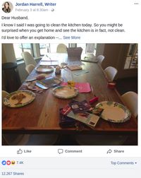 Cerita Istri yang Minta Maaf ke Suami karena Dapur Berantakan