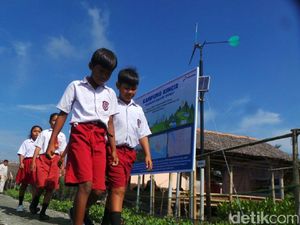 54 Rumah di Kampung Laut Nikmati Listrik dari Kebun Angin Mini 54 Rumah di Kampung Laut Nikmati Listrik dari Kebun Angin Mini