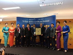 Garuda Pertahankan Predikat Maskapai Bintang Lima Skytrax