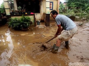Banjir Surut, Begini Suasana Terkini di Kawasan Kampung Arus