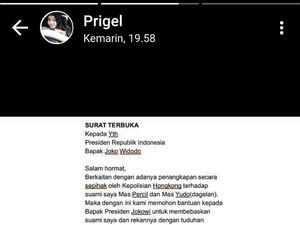 Begini Isi Surat Terbuka Istri Pelawak Percil untuk Presiden Begini Isi Surat Terbuka Istri Pelawak Percil untuk Presiden