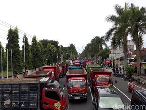 Ada Demo Sopir Truk, Arus Lalin di Jalan Yogya-Magelang Dialihkan