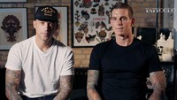 Mantan bek Liverpool Daniel Agger dikenal punya hobi bikin tato. Ia bahkan punya sertifikat resmi sebagai seniman perajah tubuh. (Foto: bussinessinsider)