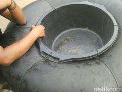 Ini Ban Modifikasi yang Dipakai Anak SD Seberangi Sungai di Bantul