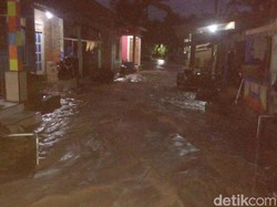 Sungai Panjang di Ambarawa Kabupaten Semarang Meluap