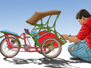 Dilarang ke Jakarta, Becak Tembus Eropa