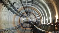 Foto: Megahnya Terowongan MRT Jakarta yang Bisa Bertahan 100 Tahun
