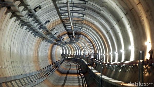 Foto: Megahnya Terowongan MRT Jakarta yang Bisa Bertahan 100 Tahun