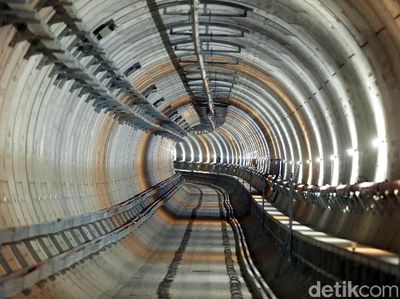 Foto: Megahnya Terowongan MRT Jakarta yang Bisa Bertahan 100 Tahun