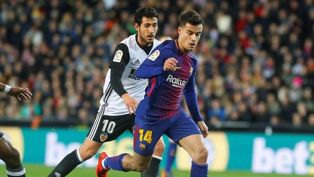 Philippe Coutinho mencetak gol debut bersama Barcelona berkat assist Luis Suarez.