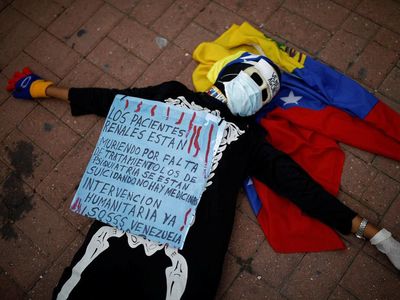 Ada Tengkorak Tergeletak di Pinggir Jalan Venezuela