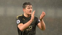 Harry Maguire, Leicester City ke Manchester United. Sky mengabarkan bahwa The Red Devils sedang menyiapkan sebuah tawaran yang bisa menjadikan Maguire sebagai bek termahal dunia, kembali terkait hasrat MU punya personil bertahan yang baru. (Foto: Mark Runnacles/Getty Images)