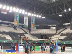 Kenali Atmosfer Lapangan, Timnas Voli Jajal Tennis Indoor di GBK