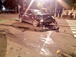 Diduga Sopir Ngantuk, 3 Mobil Kecelakaan di Menteng