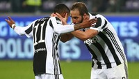 Berkat kemenangan ini, Juventus naik ke peringkat teratas klasemen dengan perolehan 62 poin dari 24 laga. Foto: Alessandro Bianchi/Reuters