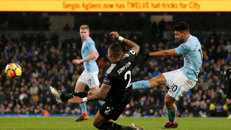 Aguero Empat Gol, City Bantai Leicester 5-1 Aguero Empat Gol, City Bantai Leicester 5-1