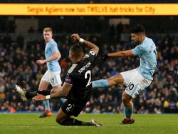 Aguero Empat Gol, City Bantai Leicester 5-1