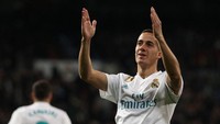 Lucas Vazquez merupakan jebolan akademi Madrid dan bermain untuk Real Madrid B sejak 2011. Pada 2014, ia dipinjamkan ke Espanyol. Musim panas 2015, Madrid menebus klausul buyback-nya untuk membawa pulang Vazquez. Foto: Sergio Perez/Reuters