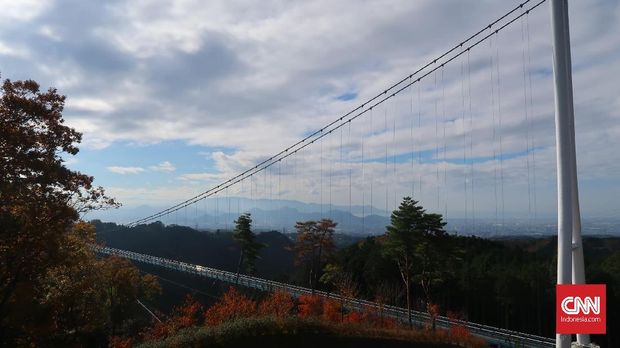 Menatap Gunung Fuji dari Curamnya Mishima Skywalk