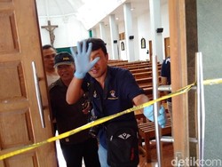 Polisi: Penyerang Gereja di Sleman Pindah-pindah Tempat Tinggal