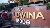 Foto: Kondisi Gereja Lidwina Sleman Sehari Setelah Penyerangan