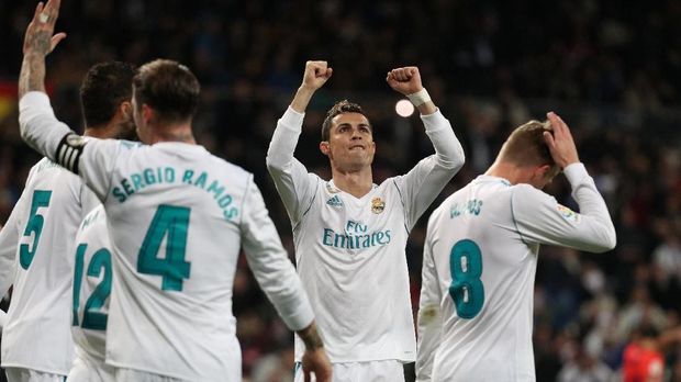Real Madrid hanya berada di posisi enam.
