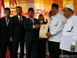 Irsyad Yusuf-Mujib Imron Resmi Ditetapkan Calon di Pilbup Pasuruan