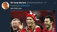 Dear fans MU, ada yang kangen dengan ketiga sosok di atas? (Foto: Twitter @AllahKitabWesli)