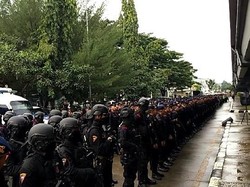 Jelang Penetapan Calon Peserta Pilkada, Polisi Apel di Makassar