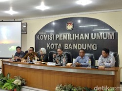 Peserta Pilwalkot Bandung Ditetapkan 3 Pasang, Independen Tak Lolos