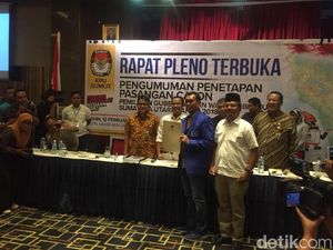 KPU Tetapkan 2 Pasang Peserta Pilgub Sumut, JR Saragih Tak Lolos