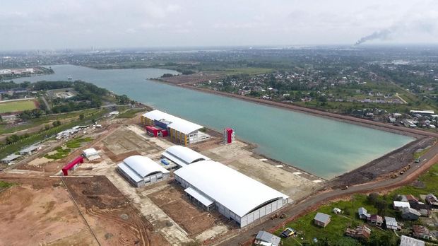 Venue cabang olahraga dayung Asian Games 2018 di Palembang. (