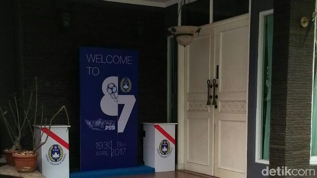 Tampak depan suasanan kantor baru PSSI
