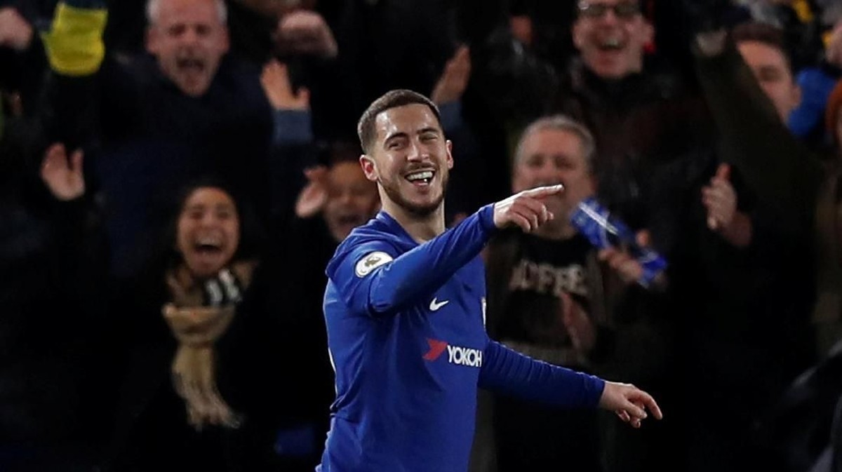 Eden Hazard (Chelsea) sebal terus-menerus dikaitkan dengan Real Madrid. (Foto: Eddie Keogh/Reuters)