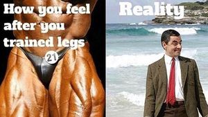Kumpulan Meme Kocak, Buktikan Leg Day Tak Semudah yang Dibayangkan