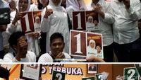 Foto: Beda Gaya Khofifah-Emil dan Gus Ipul-Puti Ambil Nomor Urut